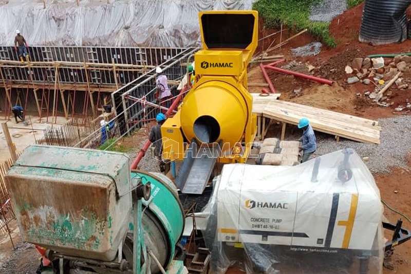 Concrete mixer pump maintenance