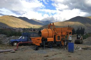 DHBT15 Concrete Mixer with Pump in Peru