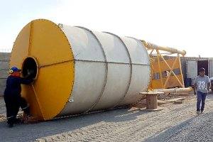 Bolted type cement silos in Russia